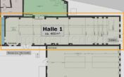 +++ Gewerbehalle 400m² in Solingen Höhscheid +++ ... vielseitig nutzbar ... - Halle 1 (ca 400m²), Grundriss